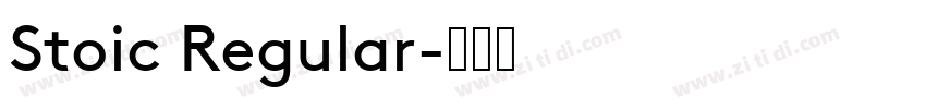 Stoic Regular字体转换